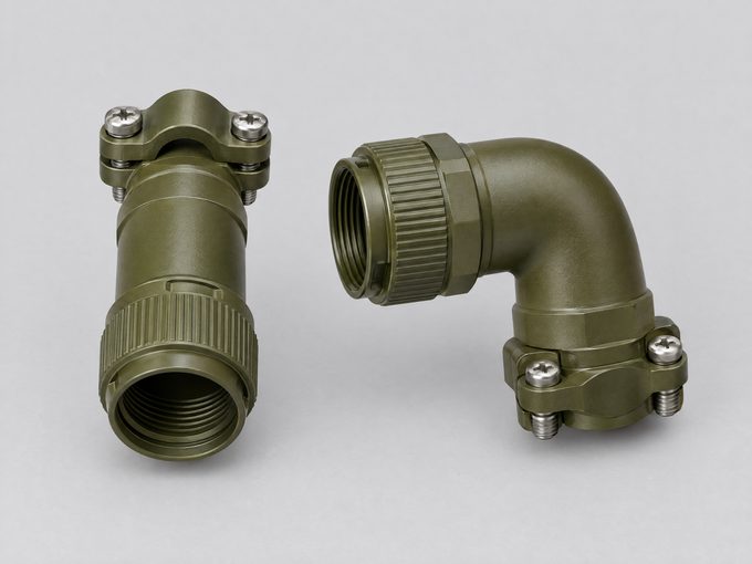 Connector backshells with cable clamps